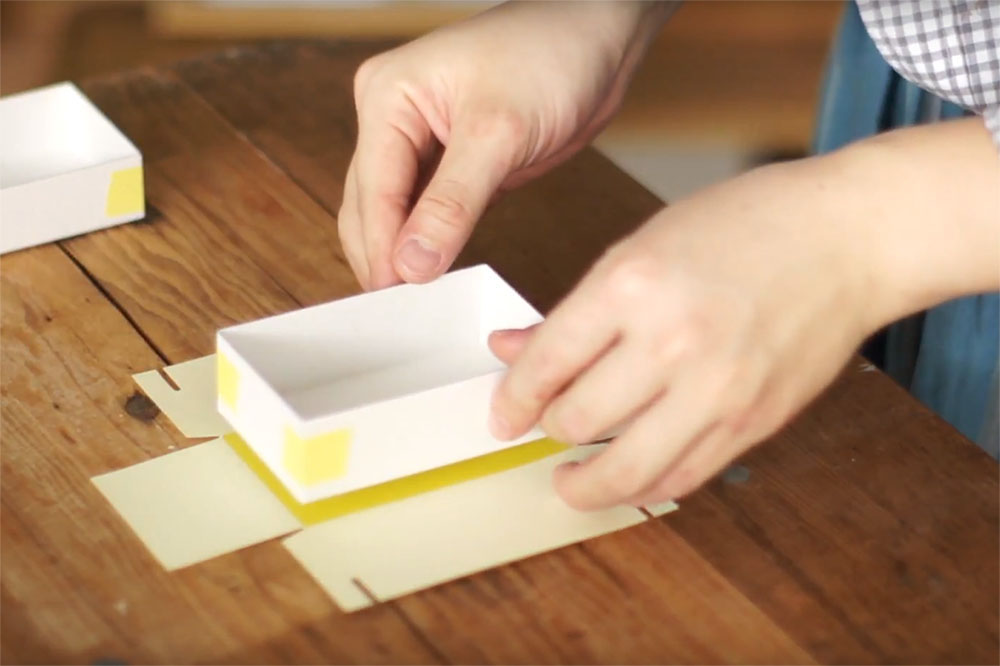紙博 出展者が教える紙ものレッスン セロテープで作れるきれいな貼り箱