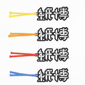紙博のロゴを使ったメタリックしおり