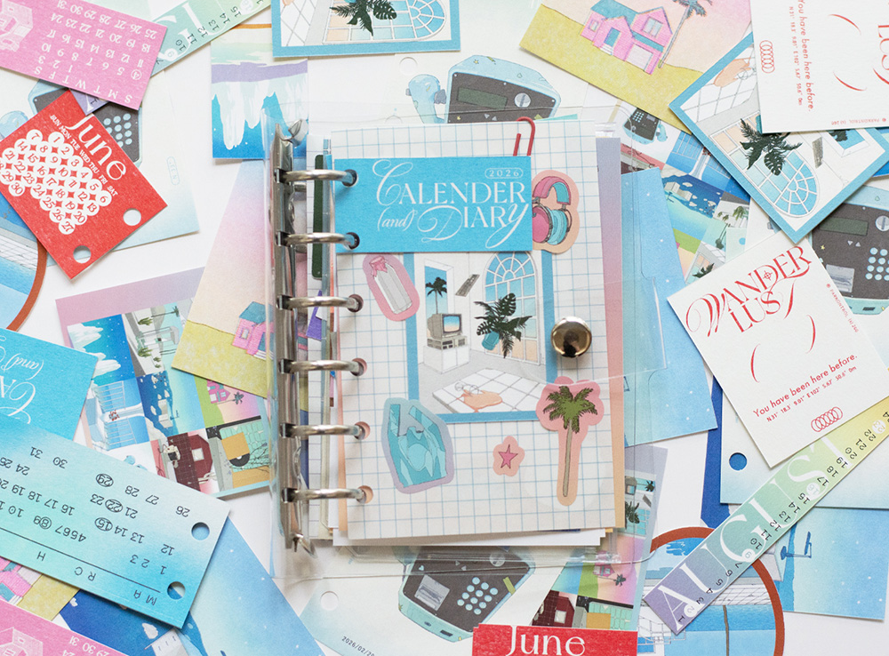 「DIARY#2026」ZINEの世界を閉じ込めた、まるで誰かの手帳をそっと覗き見るようなアイテムです。