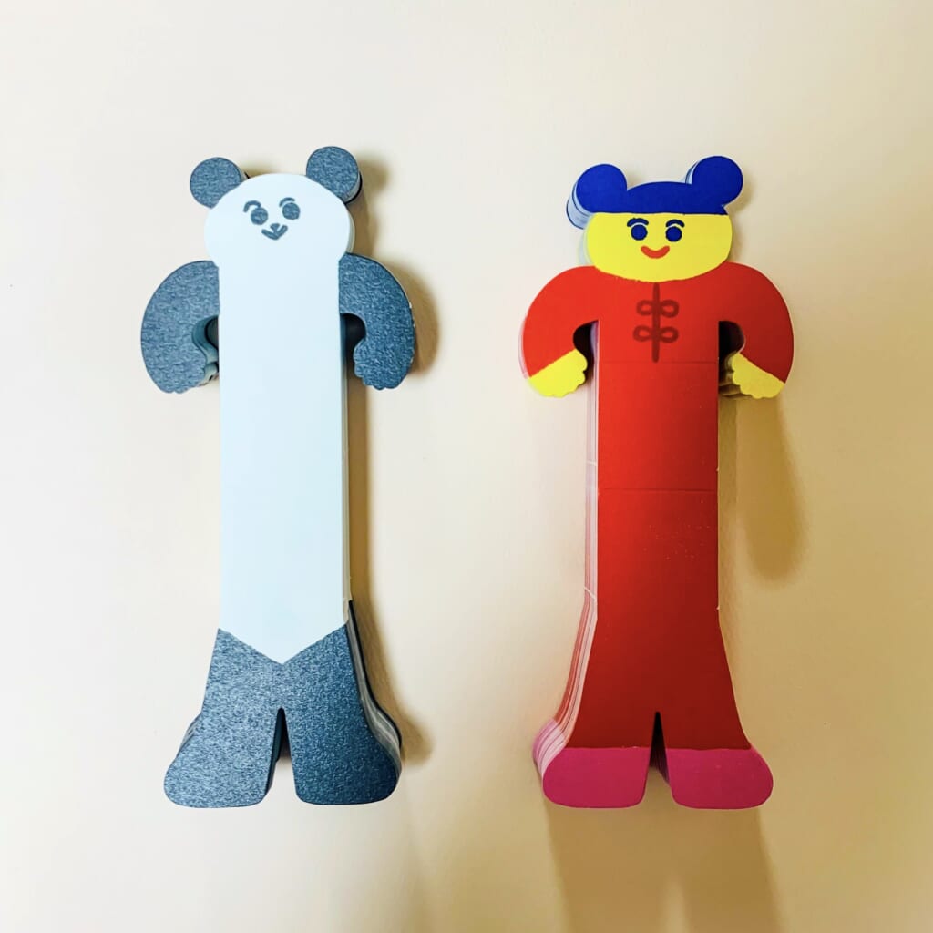 「のびのびカード」長〜い体にメッセージがかける愉快なカード。手帳にはさんでも可愛いですよ！