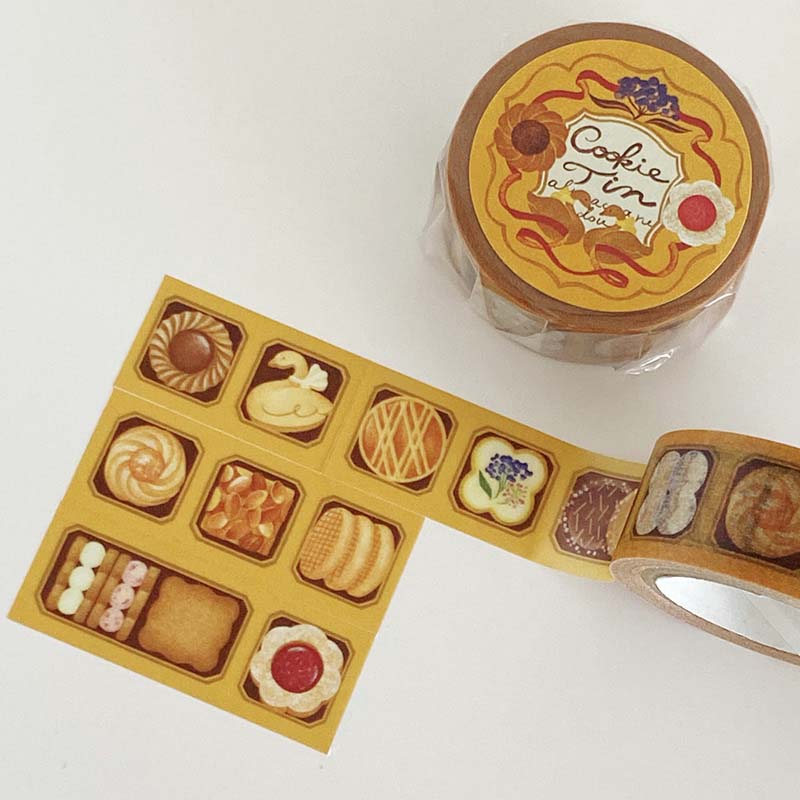 「マスキングテープ」好きな組み合わせでクッキー缶を作れます！