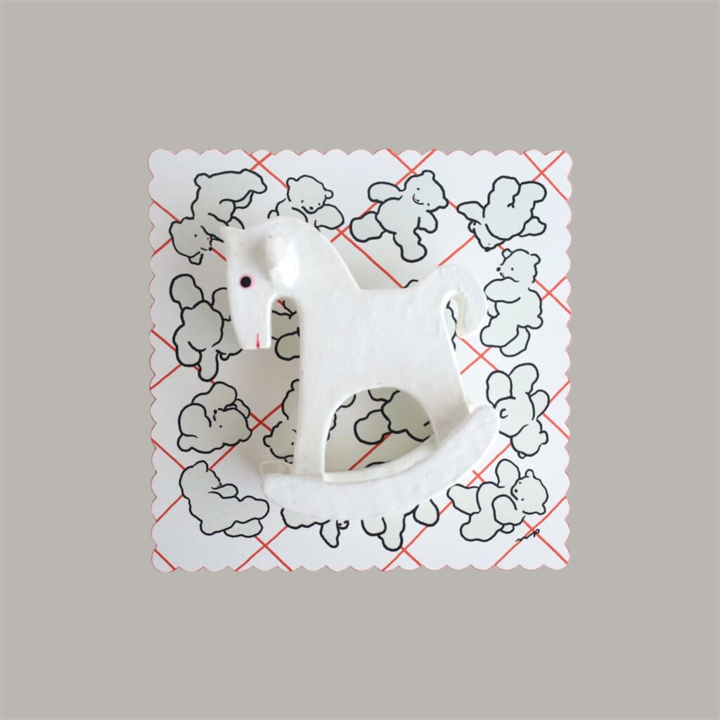 「ハンカチカード」ふちがかわいいカード。