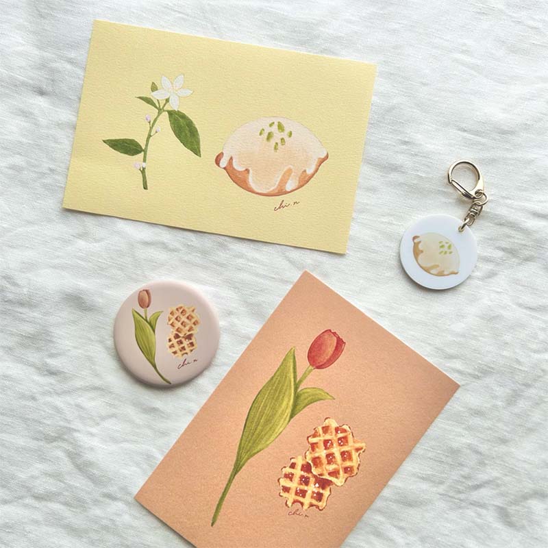 「お花とおやつ」食べたい！　と思っていただけたら嬉しいシリーズです。