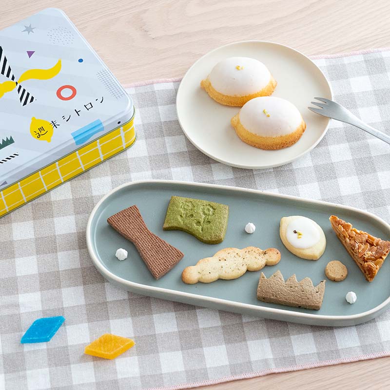 「週末シトロン クッキー缶」かわいいシトロンさんで人気のクッキー缶。今回はサマーシトロンとの組み合わせです！　写真はイメージです。