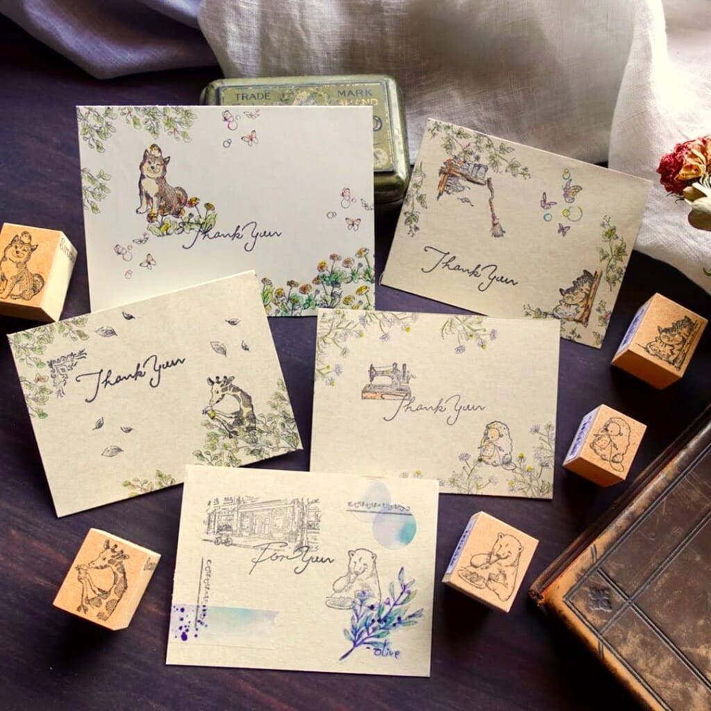 「動物のスタンプたち」柴犬・キリン・クマ・猫・ひつじなどSirusuには動物たちのスタンプもたくさんあります。