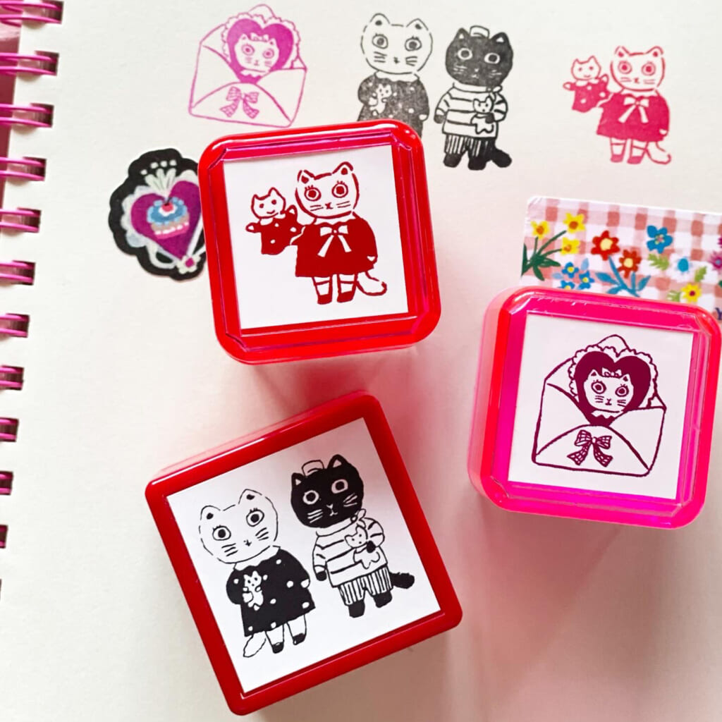「浸透印」スタンプ台なしでいつでもポンっと気軽に楽しめる浸透印です。