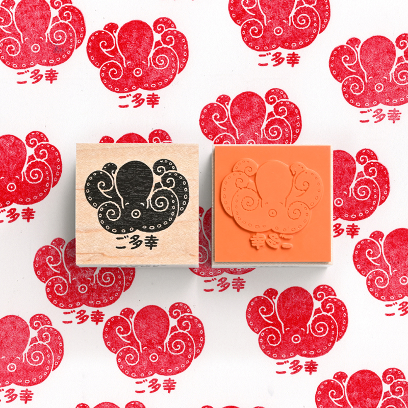 「OCTOPUS STAMP」ご多幸なタコのスタンプです。