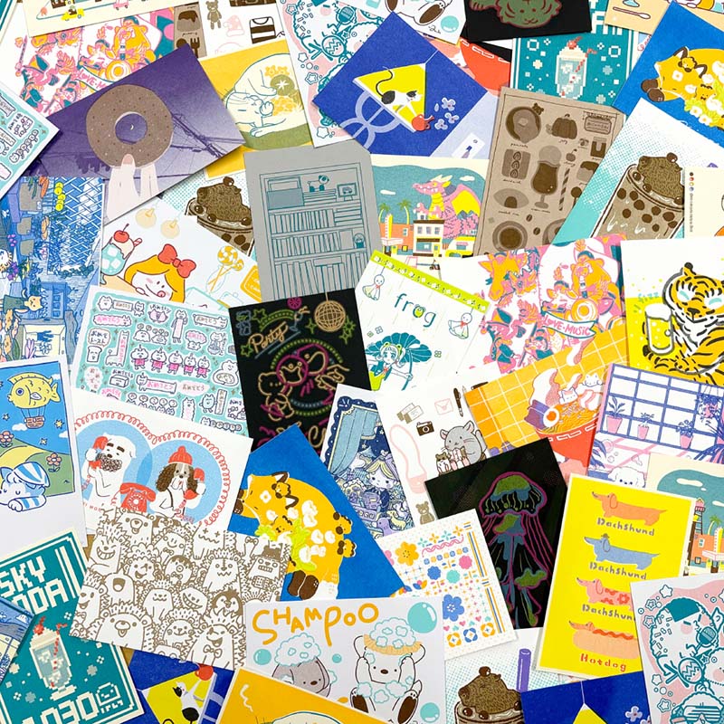「NEXTクリエイター発掘企画ポストカード」ロフトさんと共同企画で商品化したポストカード30作品です。