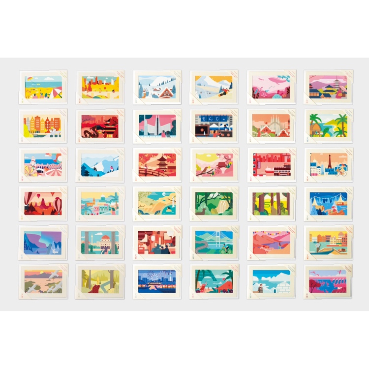 「NEXT JOURNEY FRAME CARD」その国に行った気分になれるグリーティングカード。たくさんの国々の中から、お好きな景色を探してみてはいかがでしょうか。
