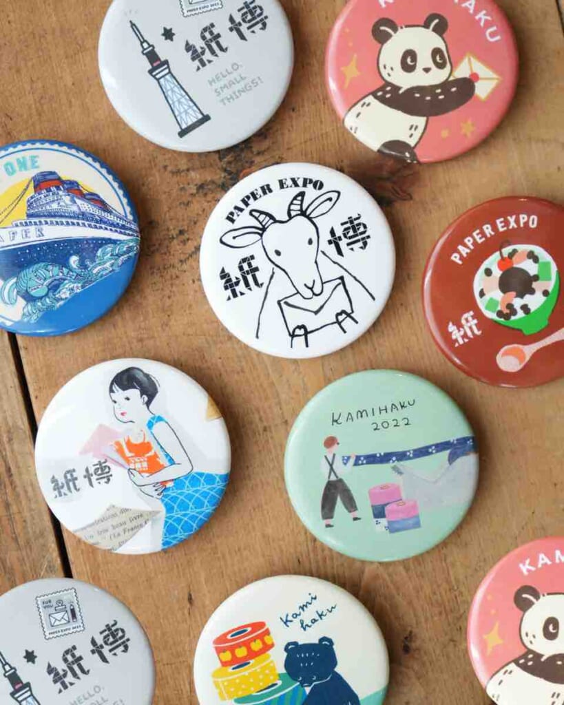 紙博復刻缶バッジ（全8種）