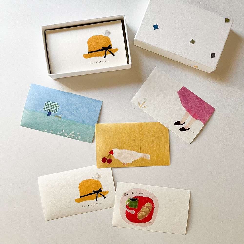 美濃のWashi-naryさんとお作りした美濃和紙一筆箋100枚セットは5柄各20枚入。新作もお披露目予定です！