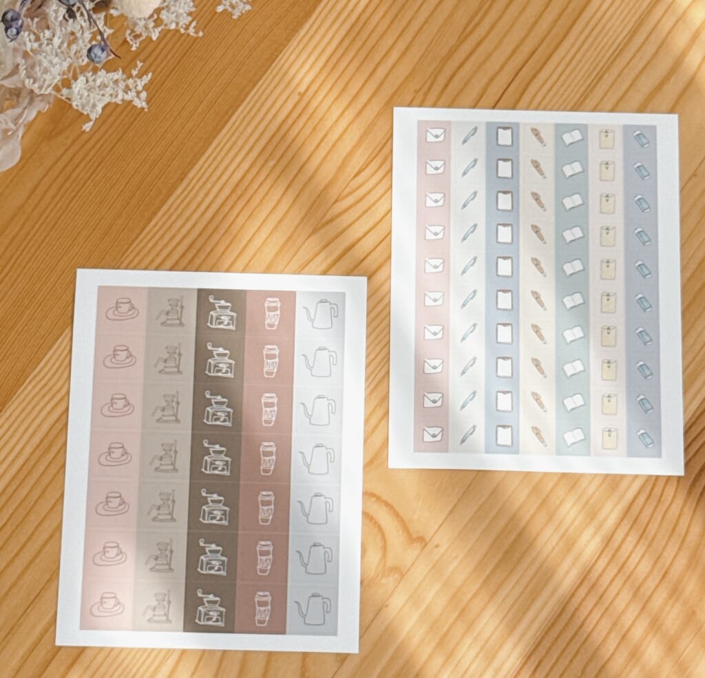 「手帳用ミニシール」手帳に便利な小さなシール。