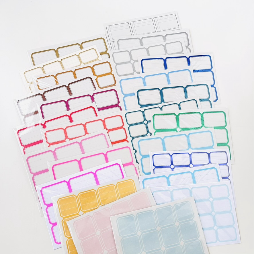 「Myカラーラベルシート」紙博では定番にはない色やデザインも登場して、特別に1色単位で販売します。Myセレクトを楽しんでくださいね。