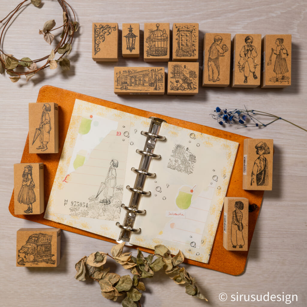 ヨーロッパの街並みで素敵な時間を過ごしていただけるスタンプです。