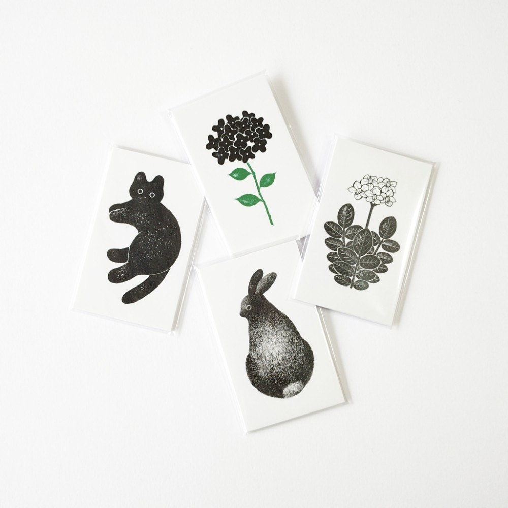 「メッセージカード」名刺サイズのカードです。差入れや置き手紙の挿絵にどうぞ。