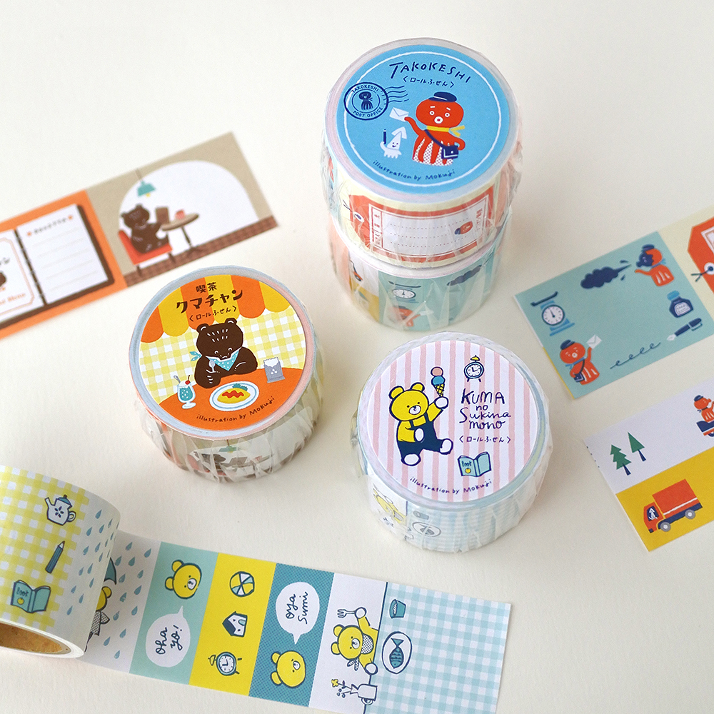 「ロールふせん」の新作3種類が登場です！手帳デコに、ラッピングに、様々な使い方で楽しんでくださいね！