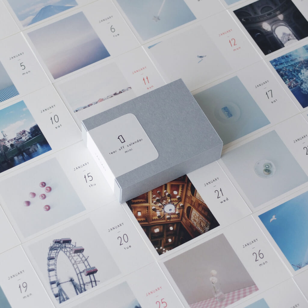 「1月の日めくりカレンダー mini」（数量限定）手帳デコにもオススメです。