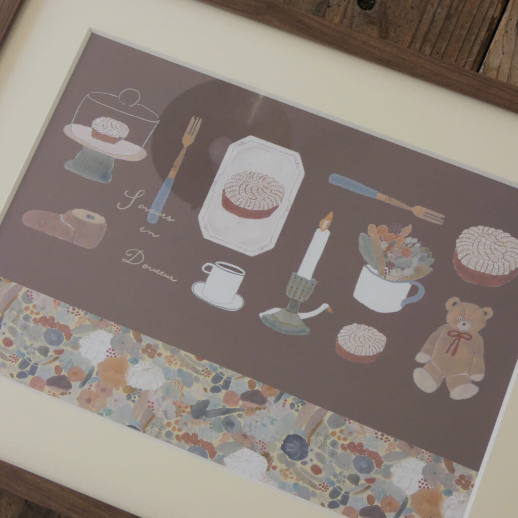 「サヴールさんコラボグッズ」ポストカード、シールセット等展開予定です。