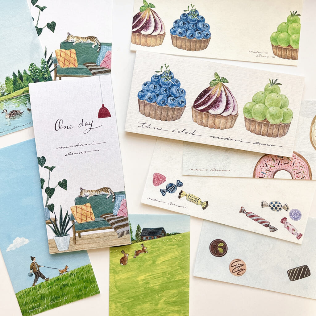 〈新作先行発売〉浅野みどりさんデザインの新作一筆箋2種が仲間入り！