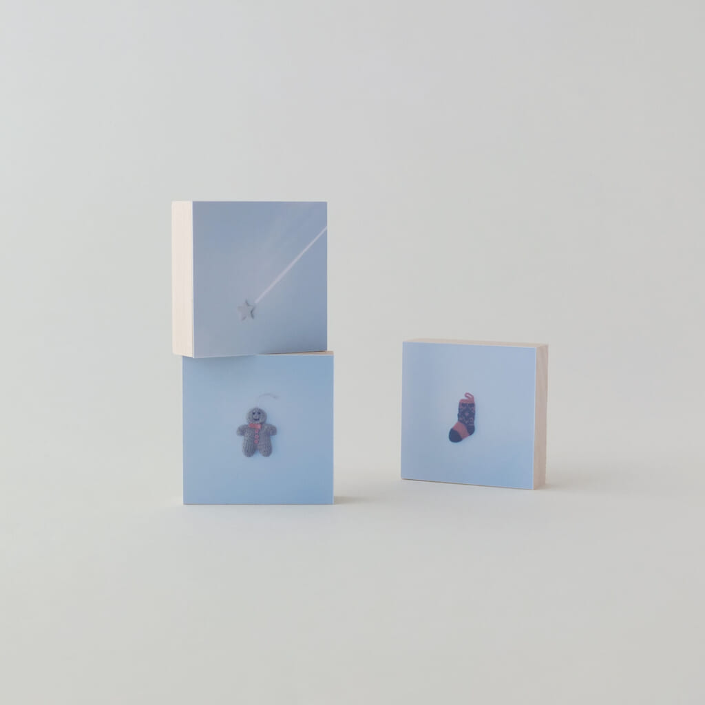 「小さなフォトパネル」冬季限定の絵柄もあります。