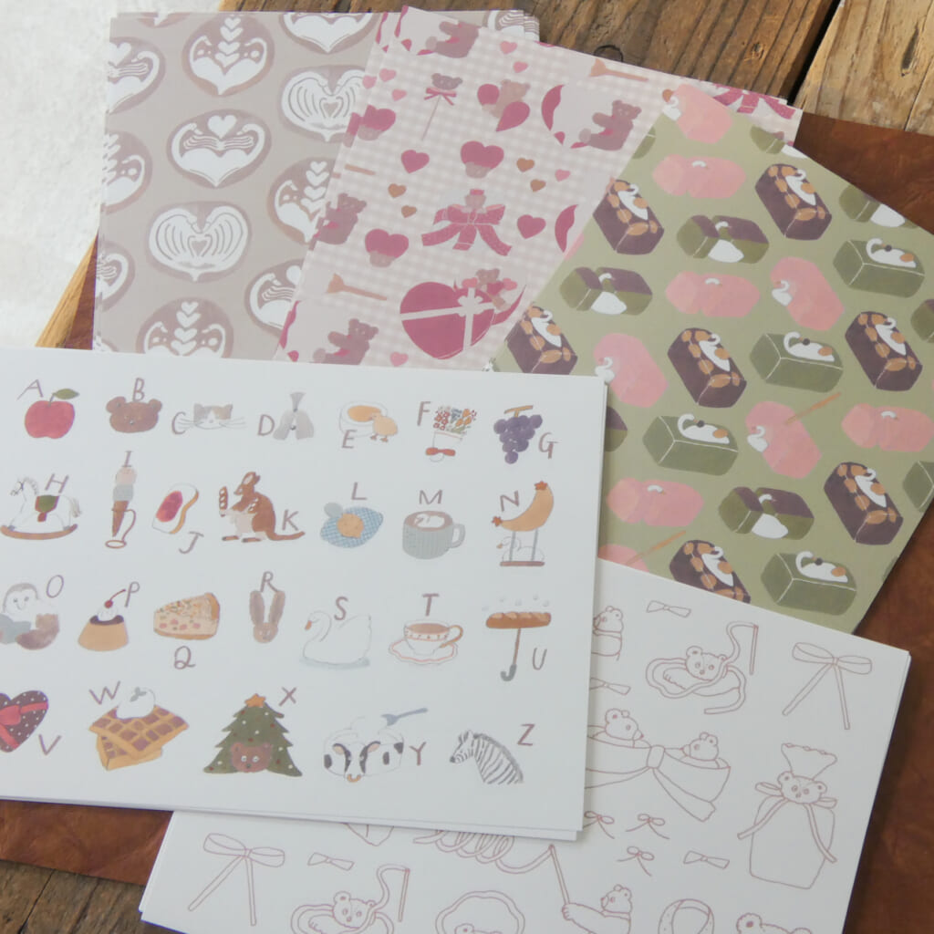 「A5マルチペーパー」バレンタインと名古屋らしいういろうを入れました。