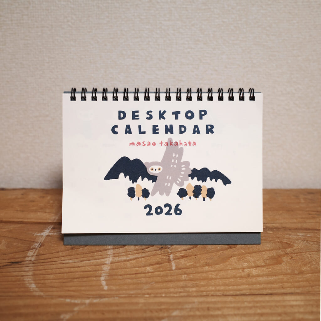 2026年デスクトップカレンダー。鳥のカレンダーです。壁掛けタイプもあります。