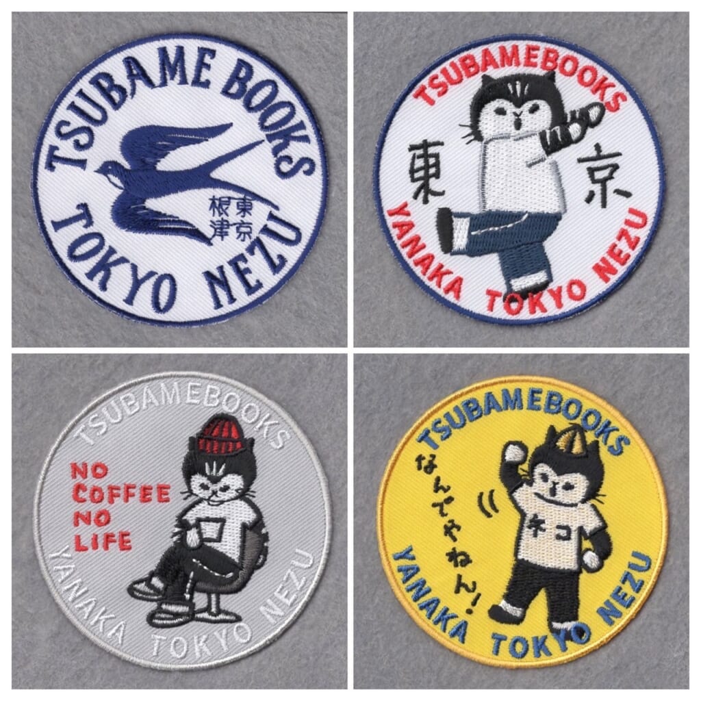 「ワッペン」ツバメブックスオリジナルワッペン。直径7cmです。