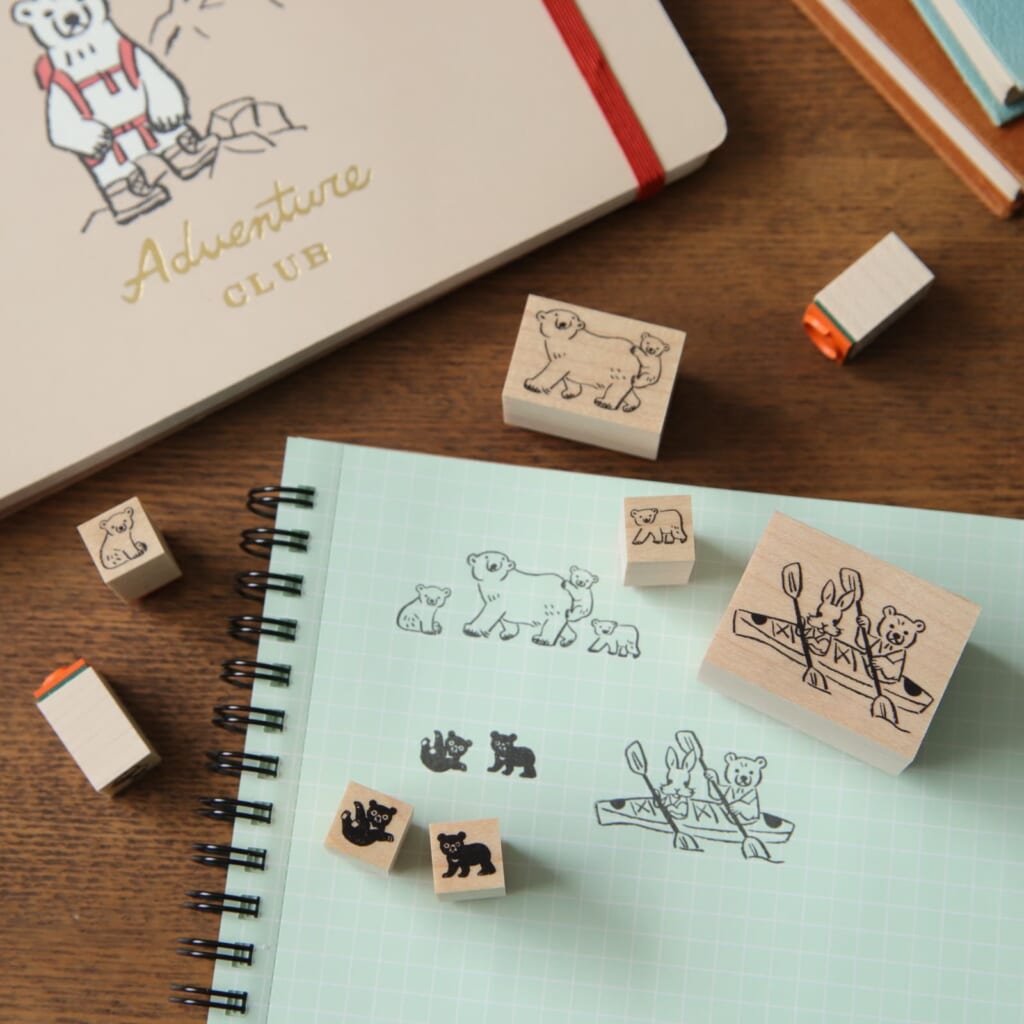 「アニマルはんこ」アニマルパレードでおなじみのアニマルたちが、かわいいはんこになりました！サイズはS・M・Lの3種類です。