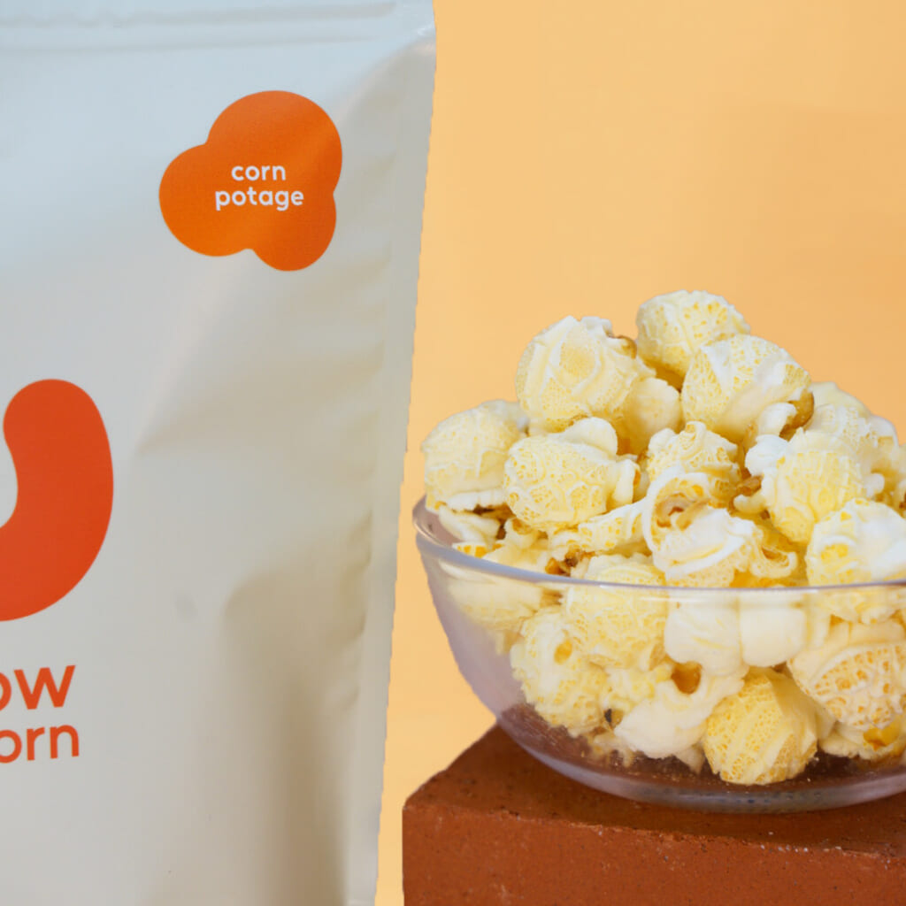 「コーンポタージュ」とうもろこしのやさしい甘みとコクで、クリーミーな味わい。