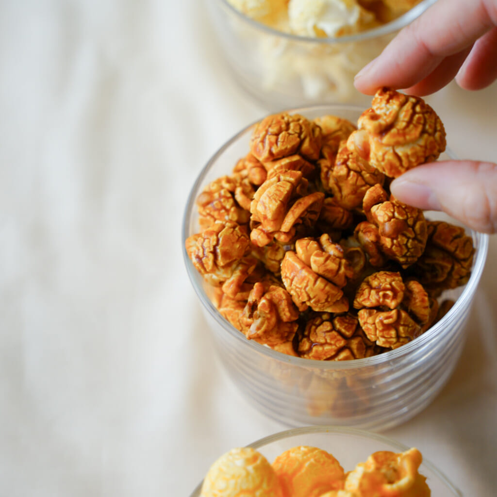 「リッチキャラメル」キャラメルを贅沢にまとわせた、一度食べたら病みつきになるリッチフレーバー。