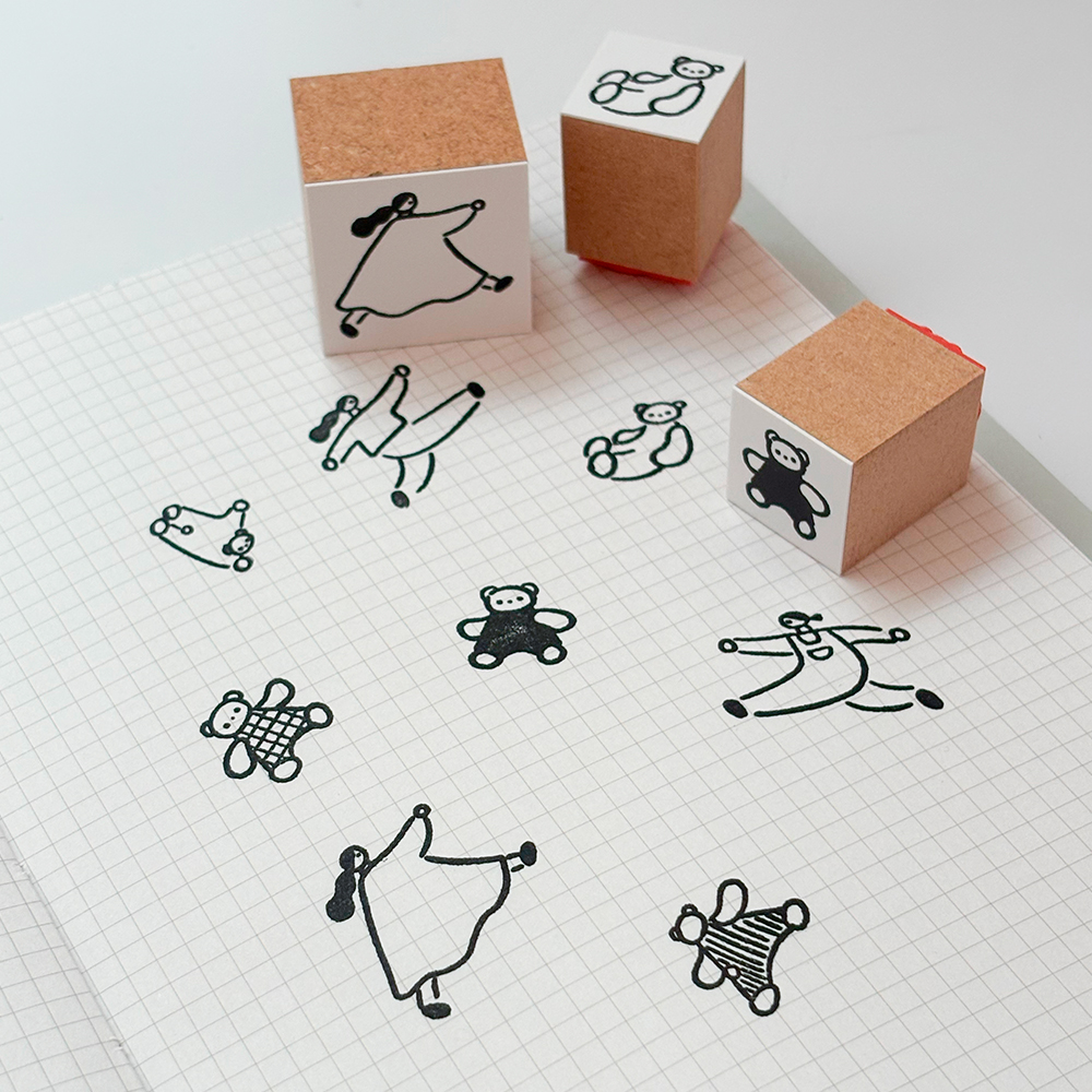 「スタンプ」軽やかに日々を過ごしている様子のスタンプを作りました！