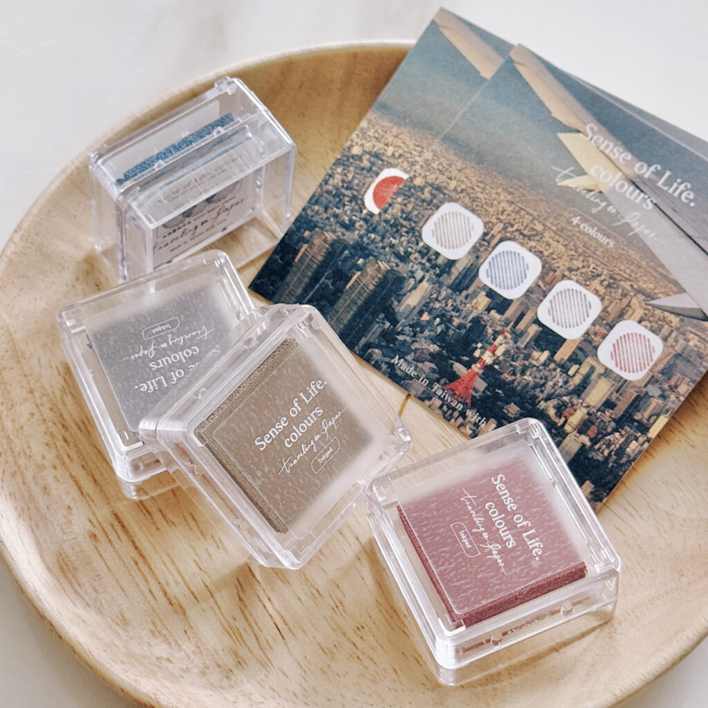 「朱肉セット」 ゴム印に使えるカラーを作ってみました。