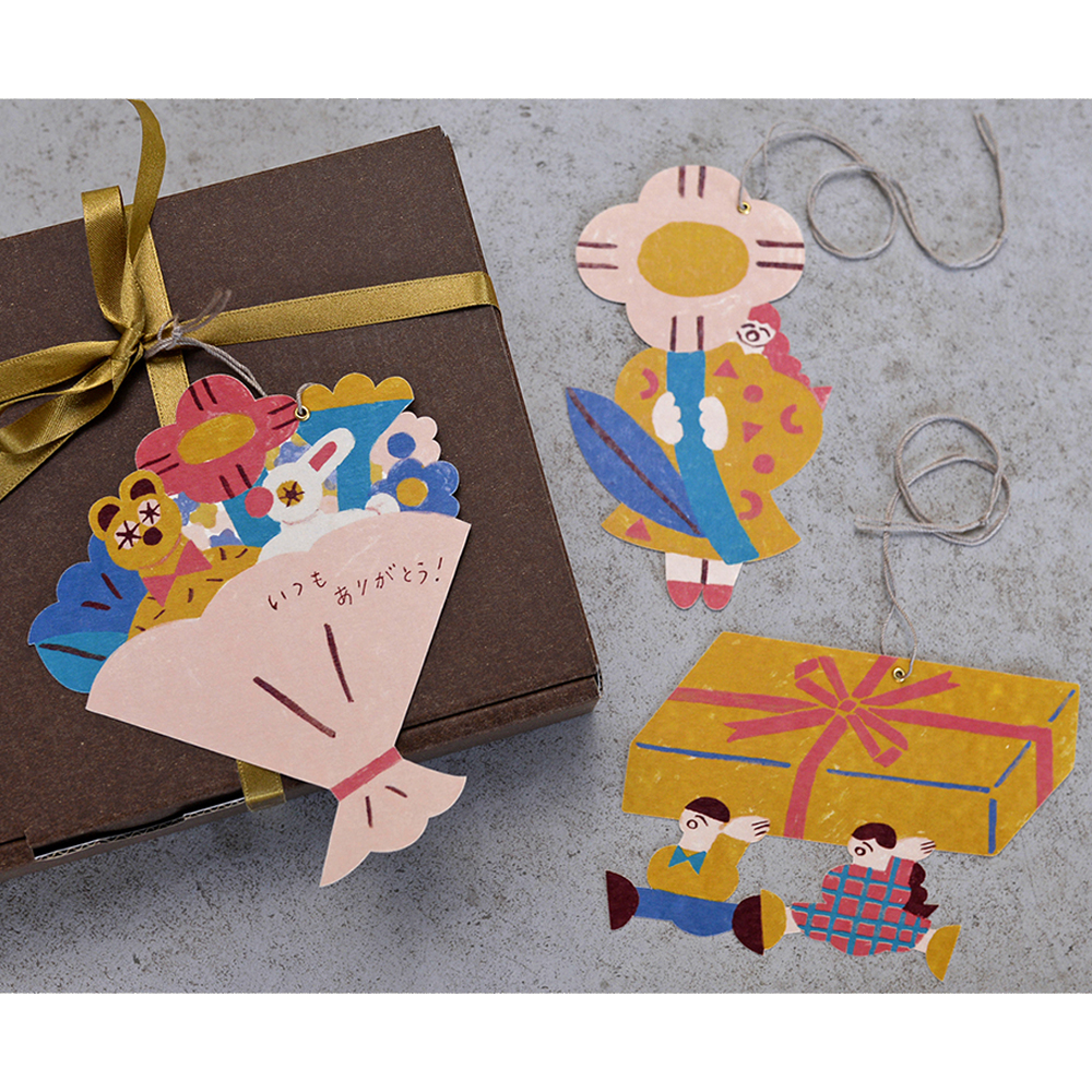 「gift card tag」贈り物にそっと添えたいギフトカードタグ。紐付きなのでそのままラッピングのワンポイントとして使いやすい。