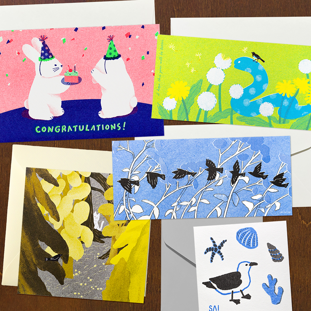 「封筒付きリソグラフポストカード」 手紙を書いて、気持ちを伝えてみてください。