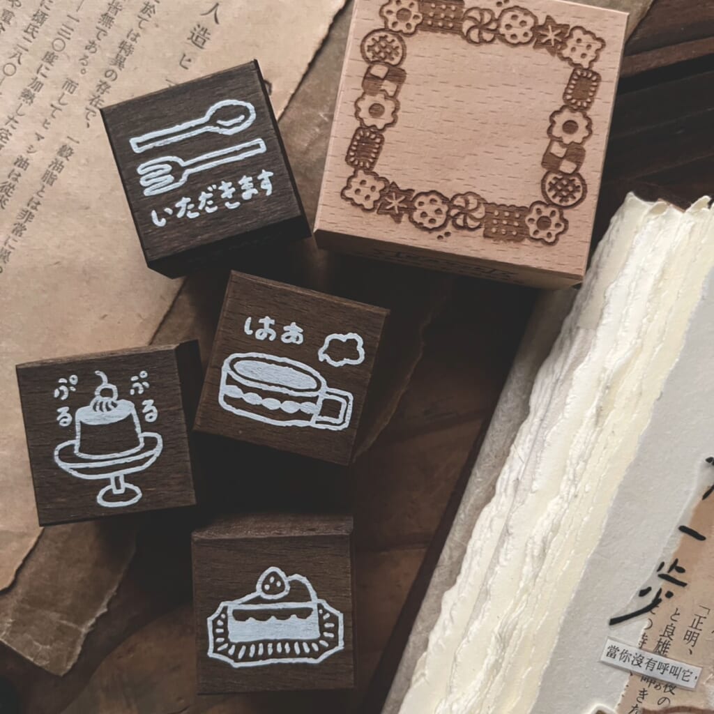 「おやつタイムススタンプ」やさしい午後のティータイム