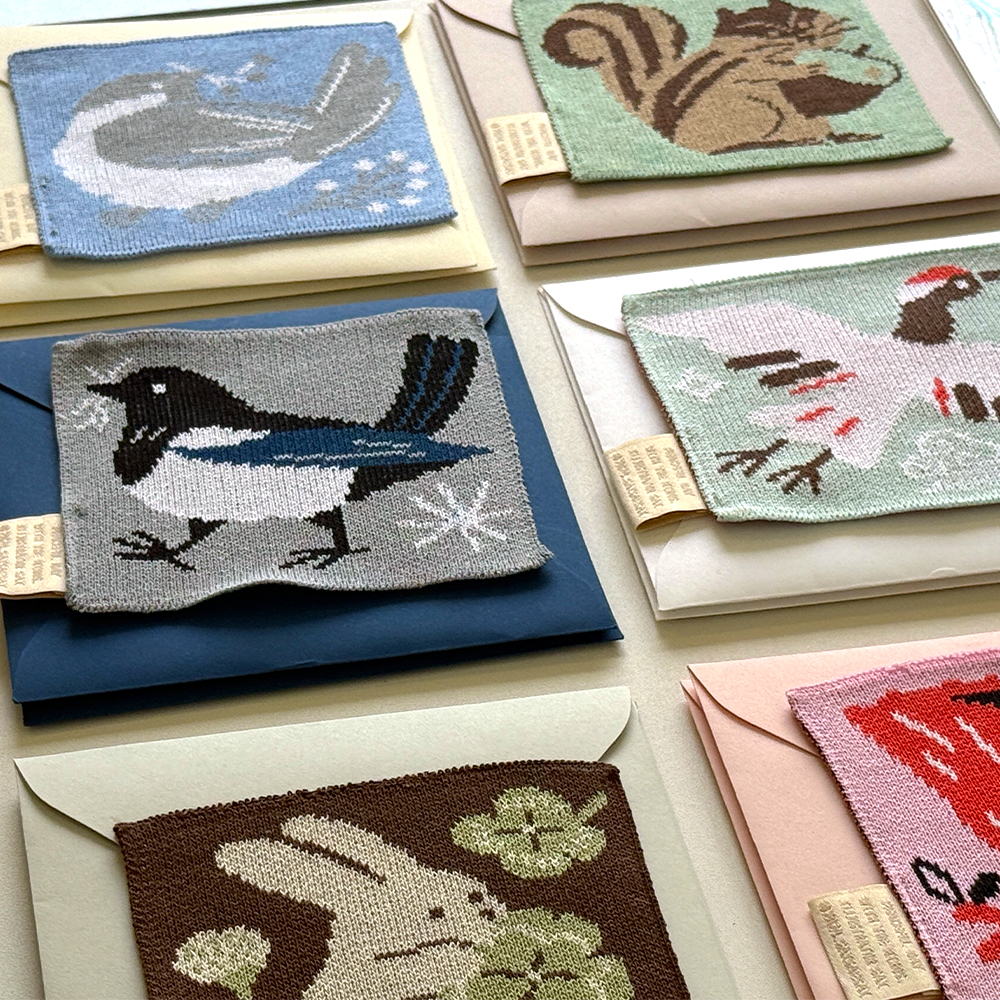 「ニットコースター」かわいい動物たちと一緒に、ティータイムをもっと幸せな時間に。