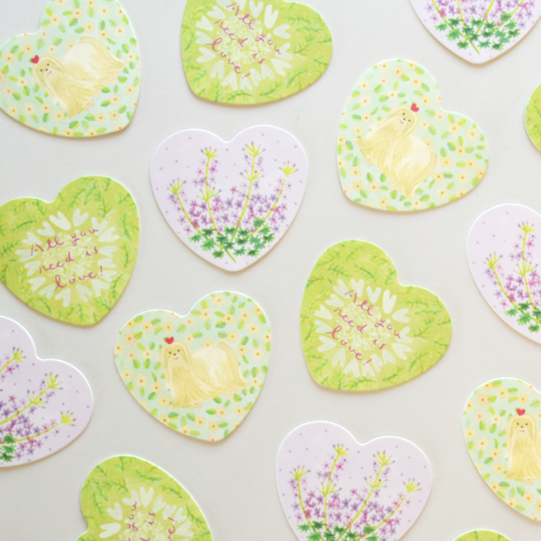 「紙のコースター3枚セット」書いたり、飾ったり、カップを置いたり。