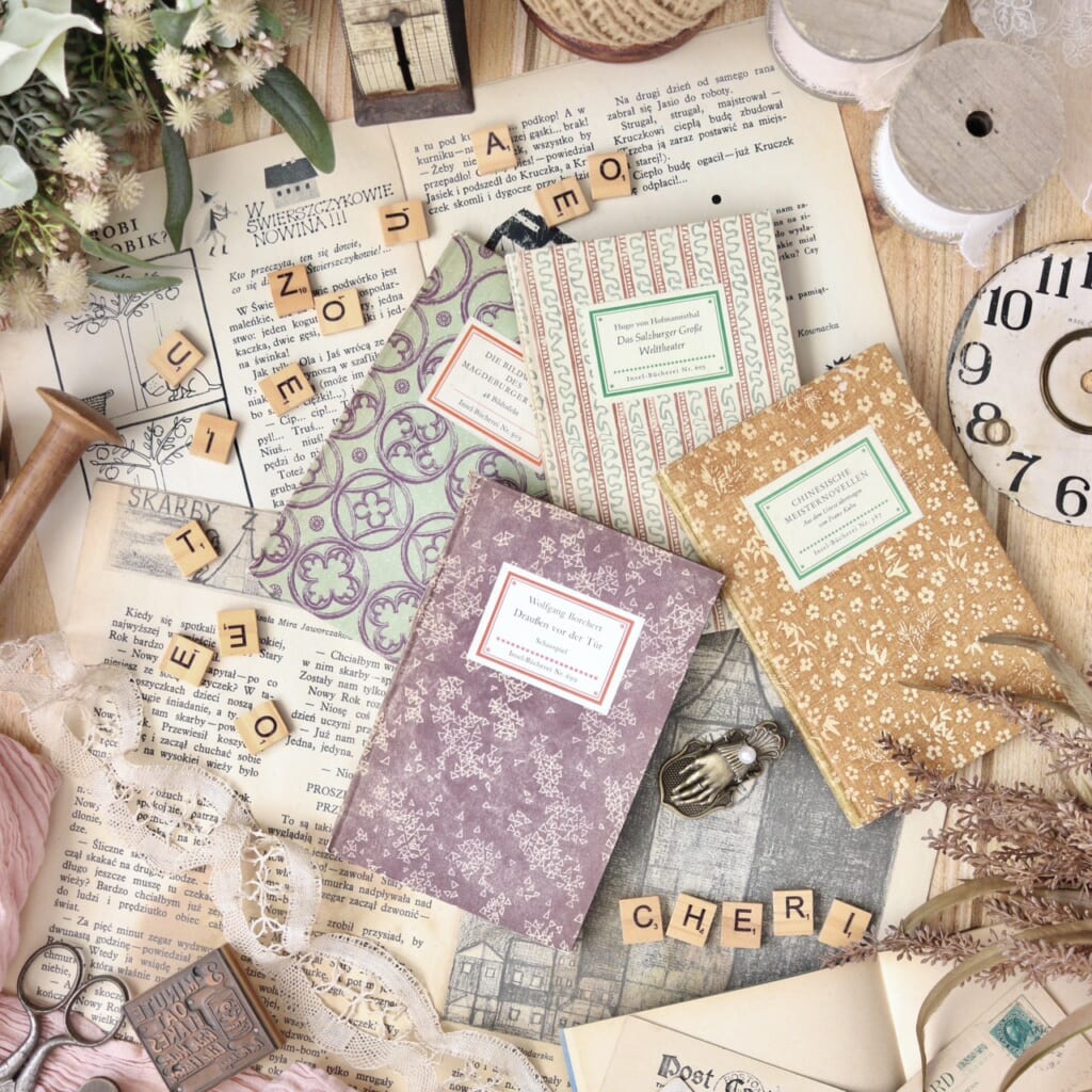 「ドイツのインゼル文庫」ドイツから大量に仕入れたインゼル文庫たち。