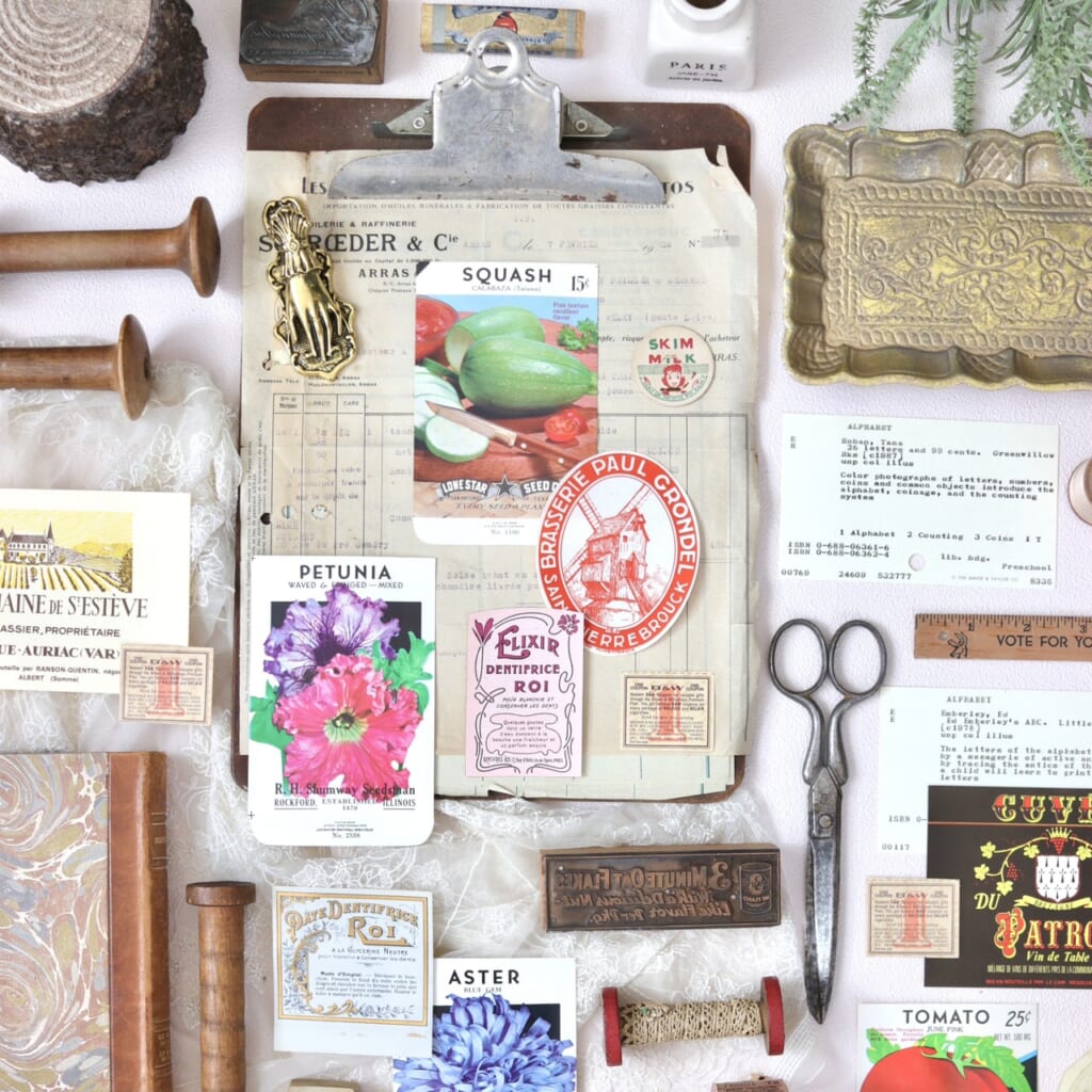 「海外の古いラベル」世界中から集めた食品などの古いラベルたちです。