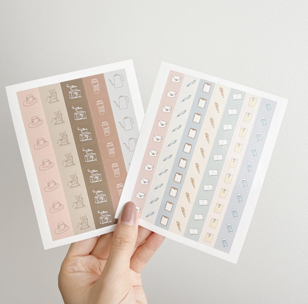 「ミニシール」手帳にもぴったり。