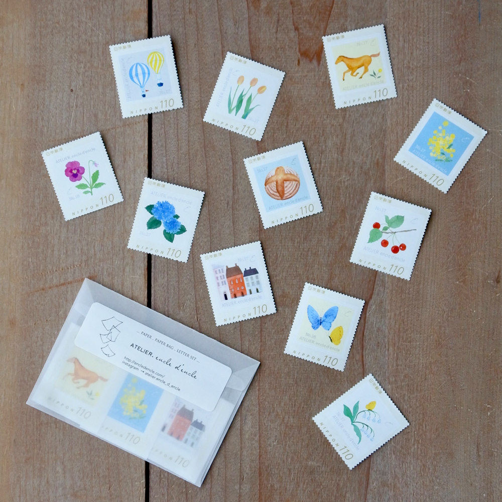 お好きな３枚が選べる切手マルシェ。