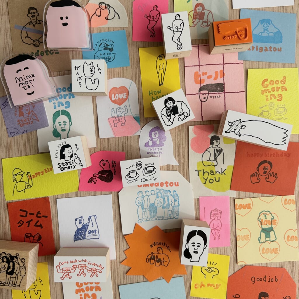 iwahanko.さんのオリジナルスタンプが手紙舎雑貨店ブースに登場！