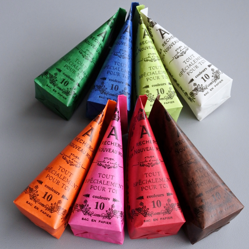 「パラフィン紙袋８色セット」