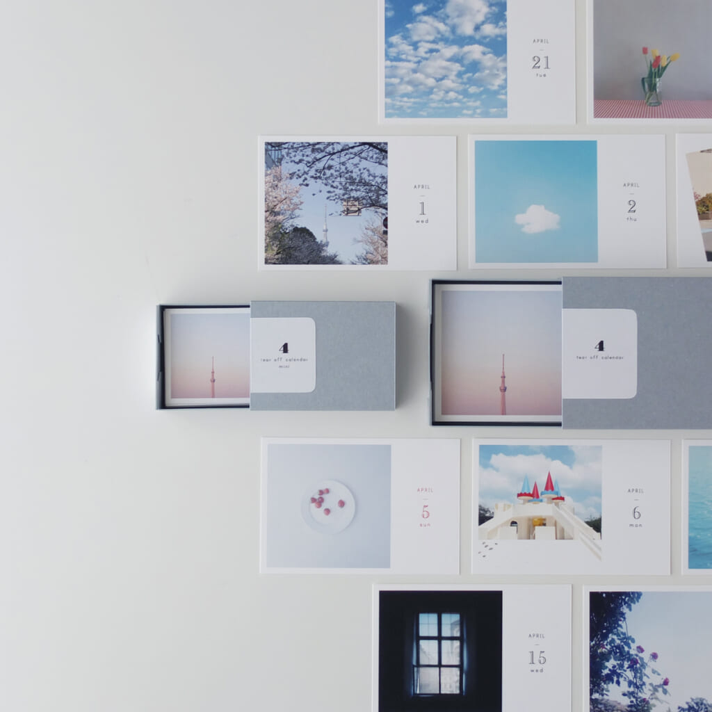 「4月の日めくりカレンダー」【数量限定】東京と春をテーマに絵柄をセレクト。