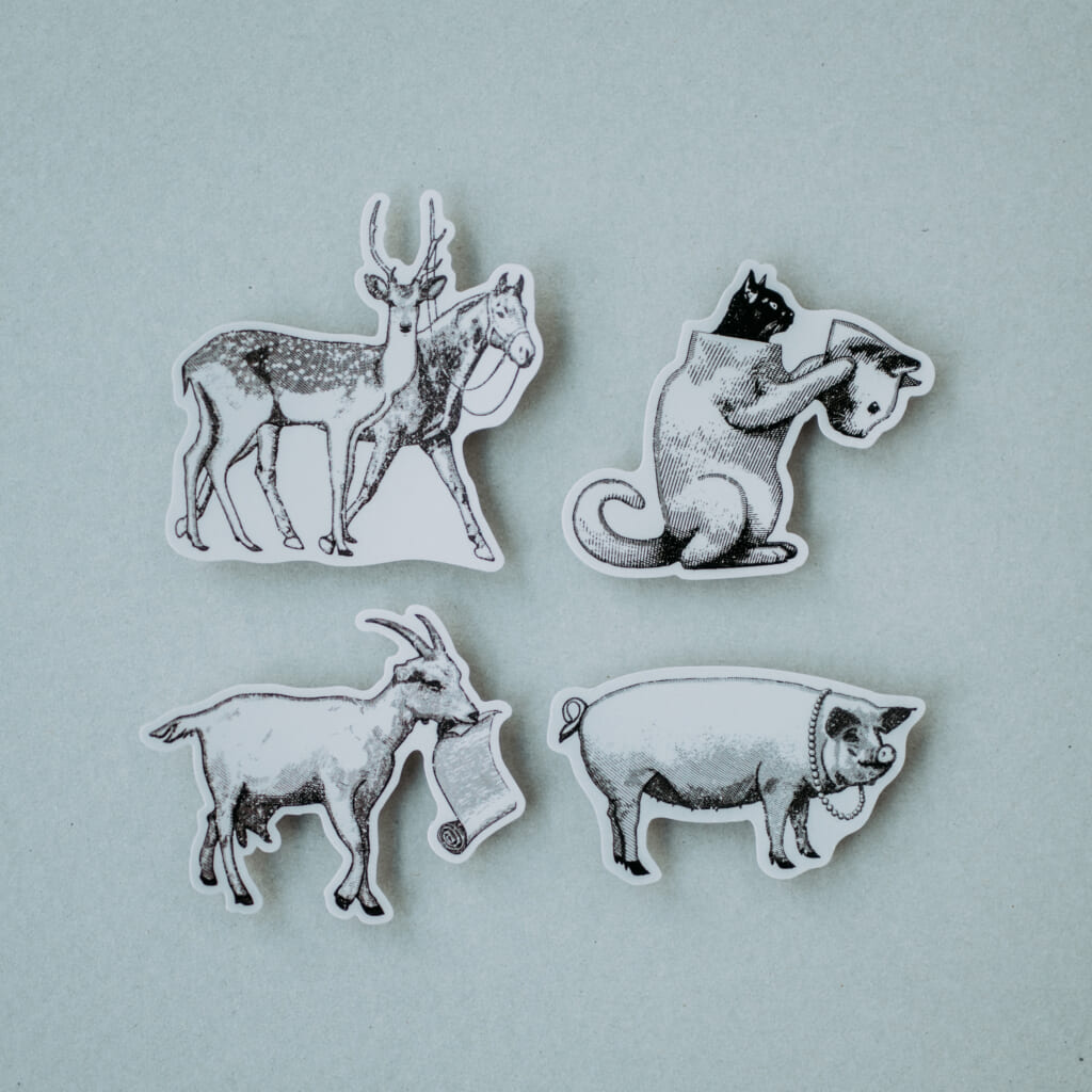 「Animal Sticker」【新作】人気の動物柄を使ったステッカーです。