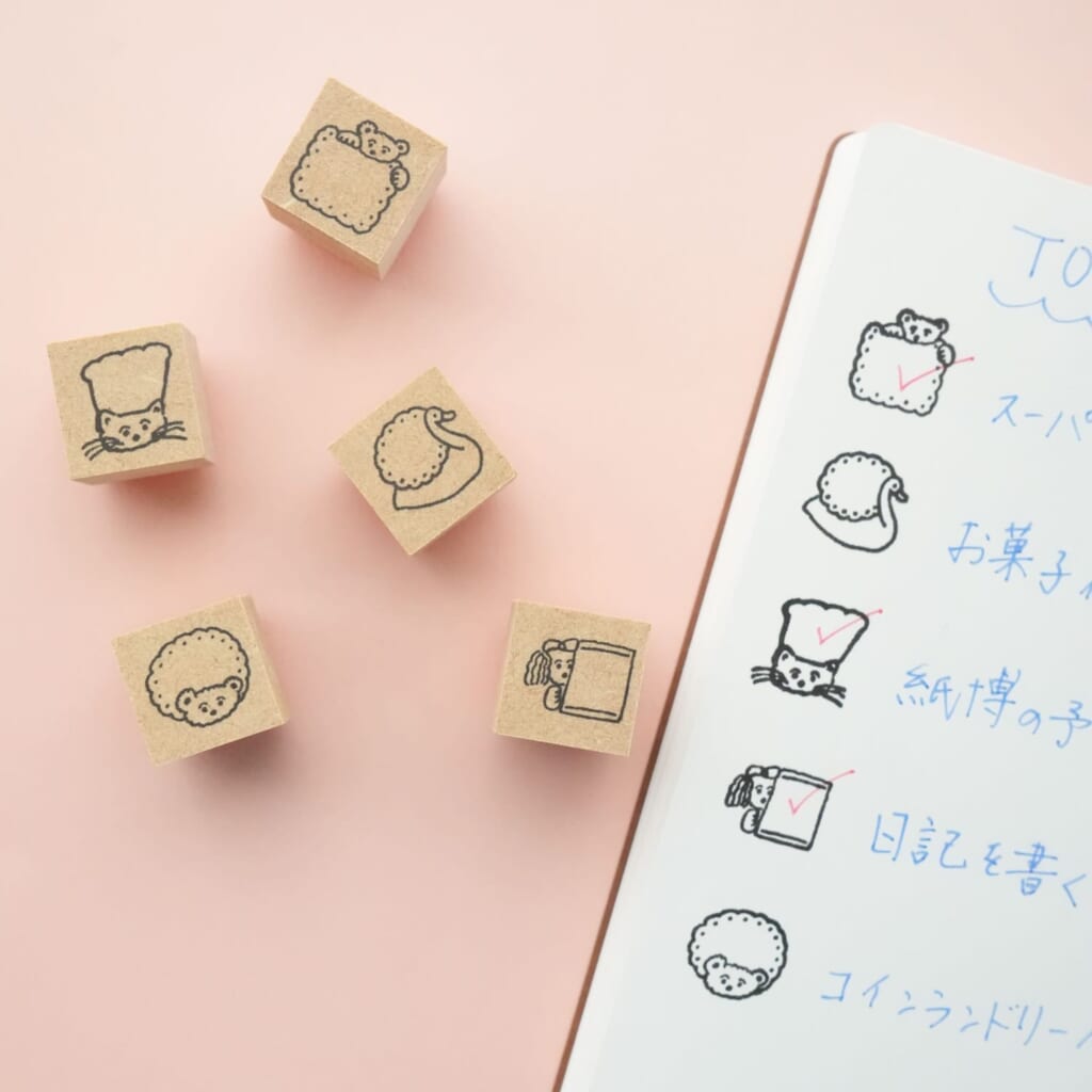 チェックボックスと動物たち（全5種／Illustration：トビマツショウイチロウ）