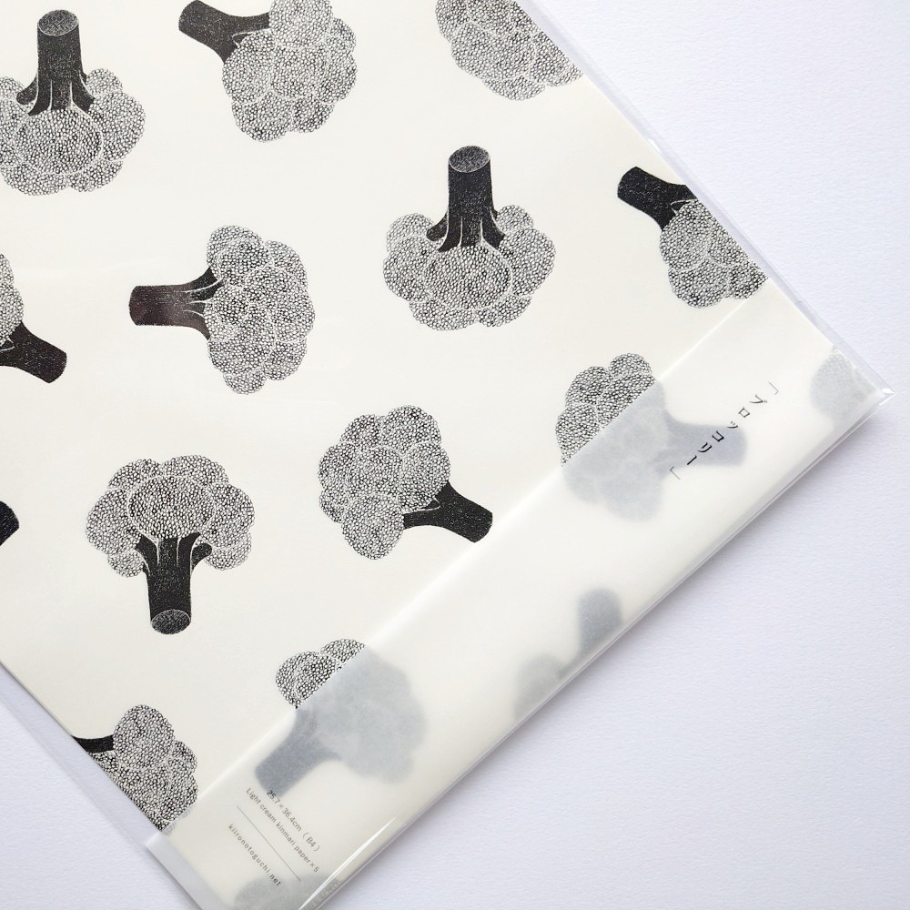 「ブロッコリーのB4サイズペーパー」B4シリーズにブロッコリーを追加しました。飽きの来ない野菜です。