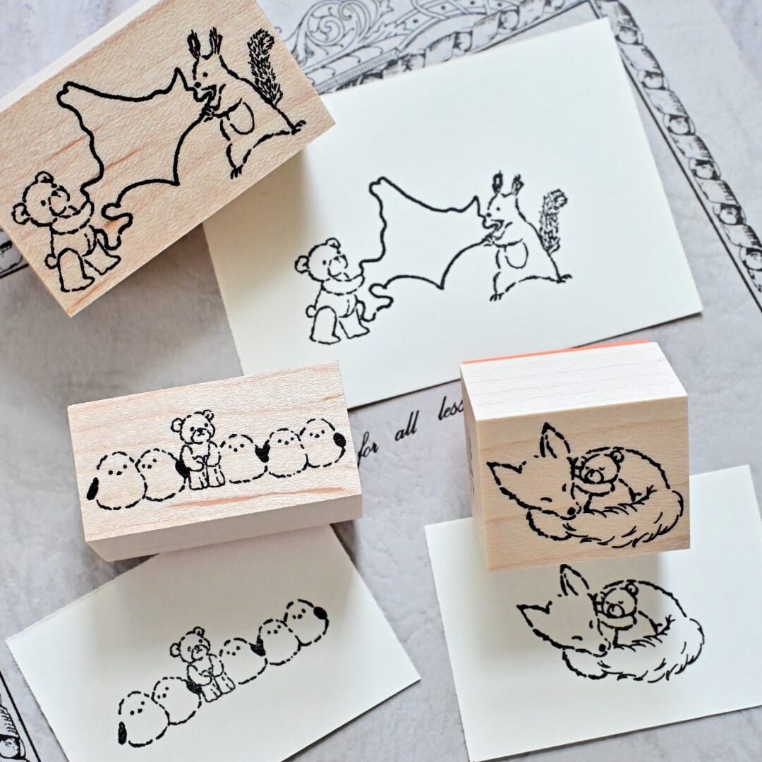 チビくまと動物たちがコラボレーション。