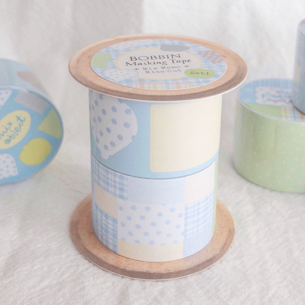 「Bobbin Mix Memo Kiss-cut ver.1」メモができるキスカット。ミックス＆マッチで自分らしさを表現できるアイテムです。