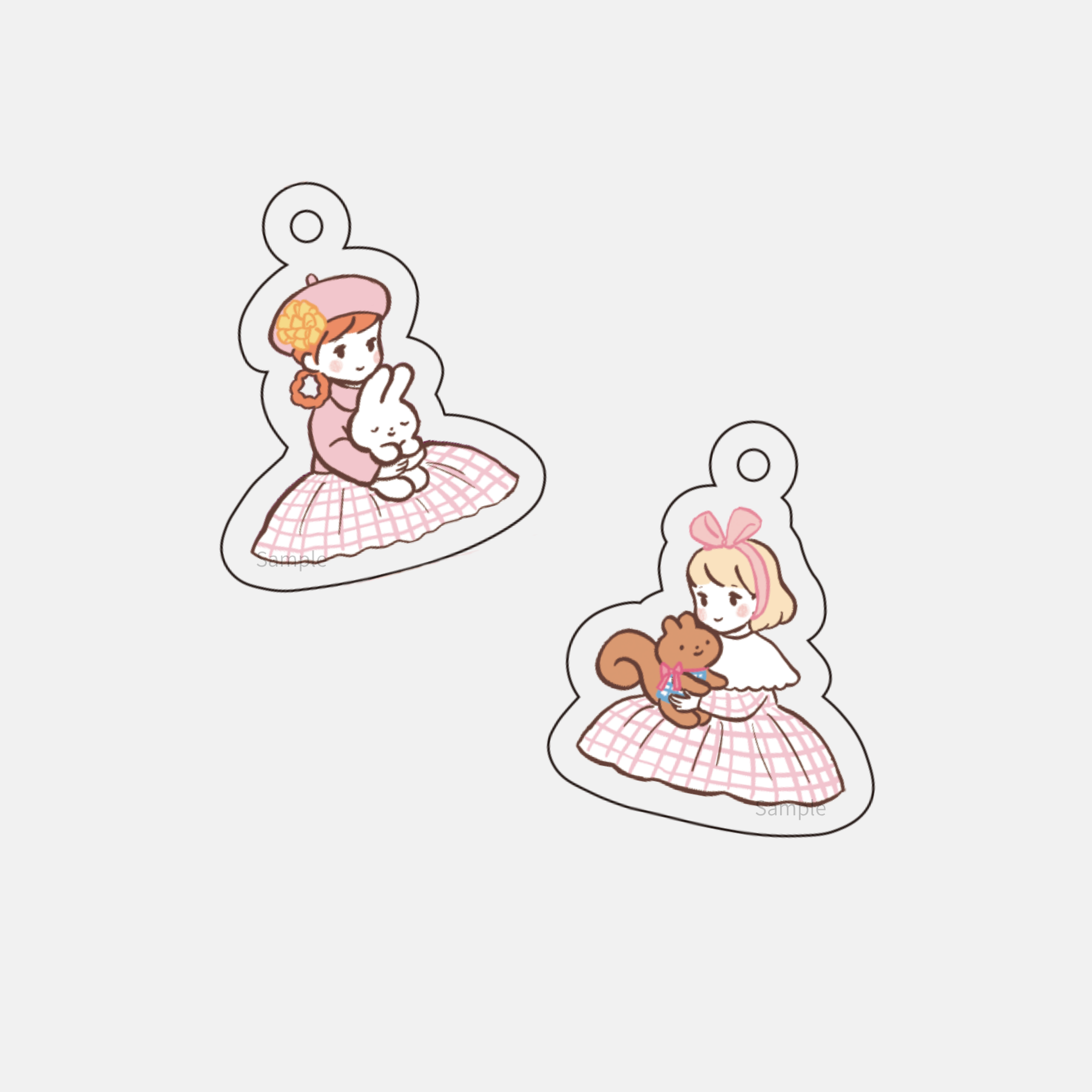 「アクリルチャーム（全2種）」550円／Illustration：252%